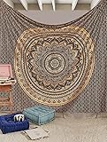 Pieza de arte: añade un toque rico, agradable y étnico al techo o pared de tu habitación, comedor, sala de dibujo o cama. Es una parte de la orgullosa cultura tradicional india. Estos tapices son obras de arte que hablan