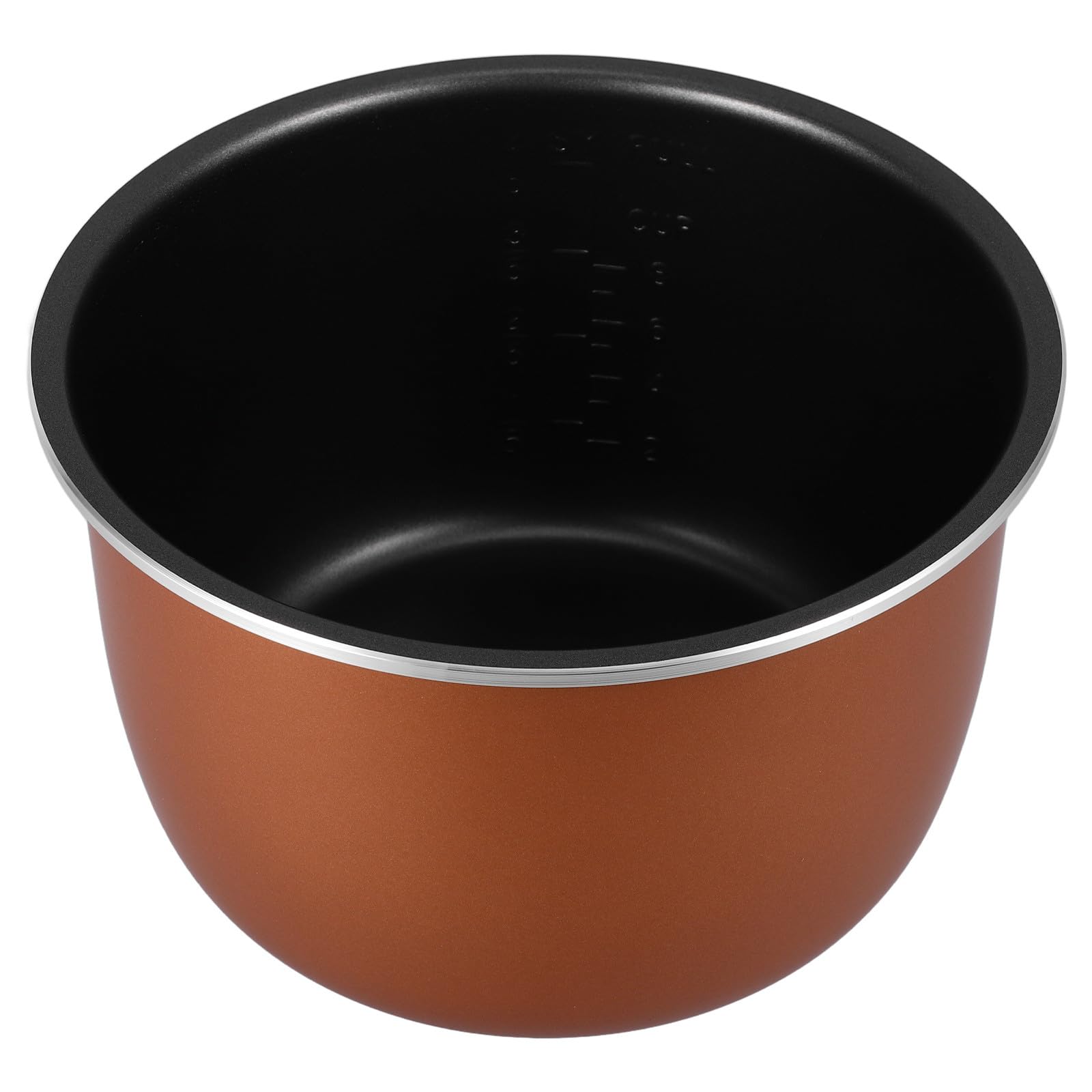 GALPADA Revestimiento Interior Olla Arrocera Aleación de Aluminio 4l Antiadherente Grueso Olla Multiusos Portátil Escala para Cocina Repuesto Programable