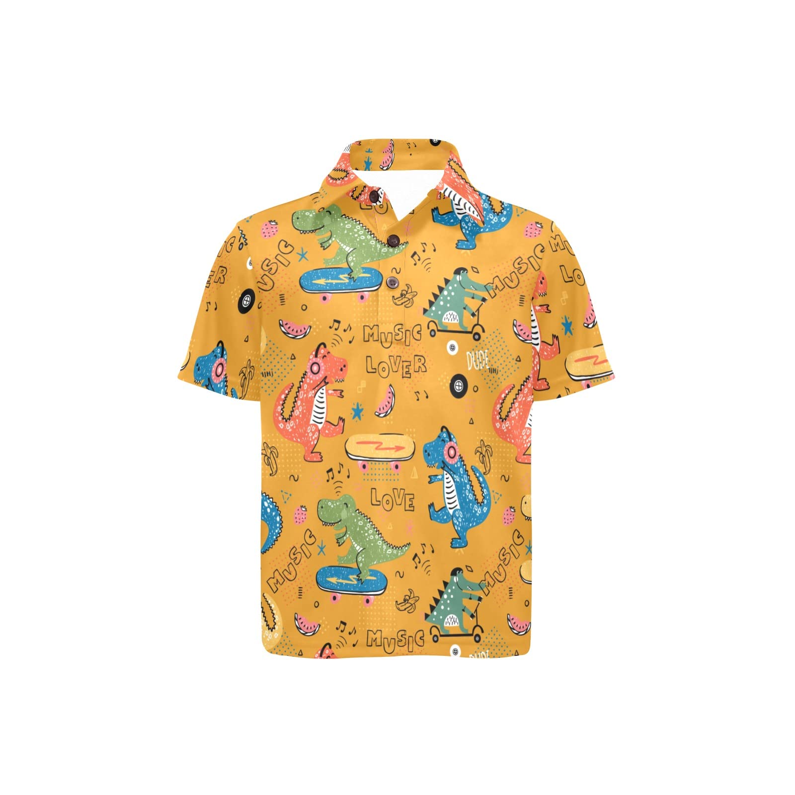 Trotter Street Kids Boys Blue Mallard Ducks Polo Shirt with Green Shorts