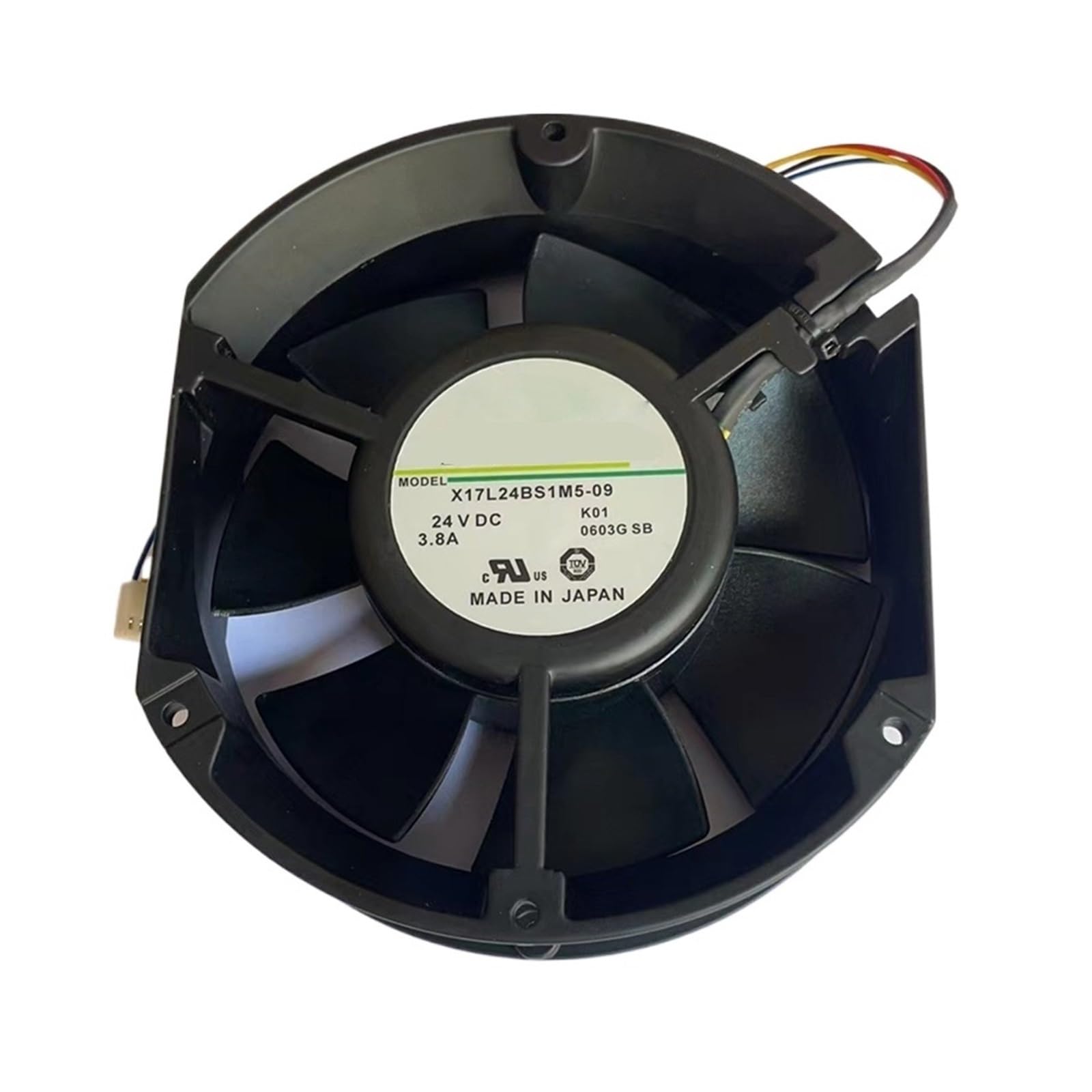 PEQYUACTE X17L24BS1M5-09 DC 24V 3.8A 172x172x50mm 4-Wire Cooling Fan