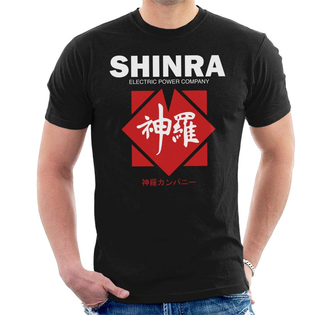 Shinra Electric Power Company Final Fantasy VII Men's T-Shirt Black