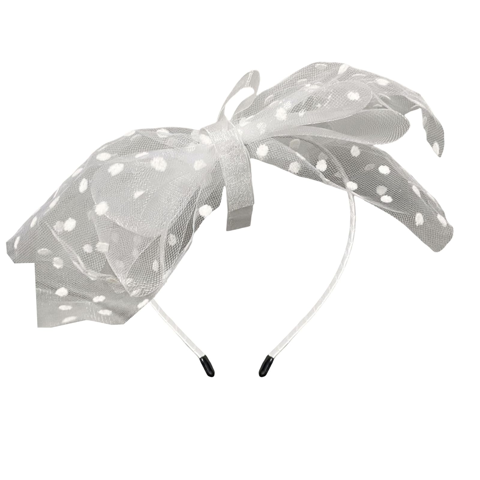 Fentency Aesthetic Bowknot Lace Headband for Women and Girl French Hairband Fascinator Hairhoop for Evening Dresses Hair Styling