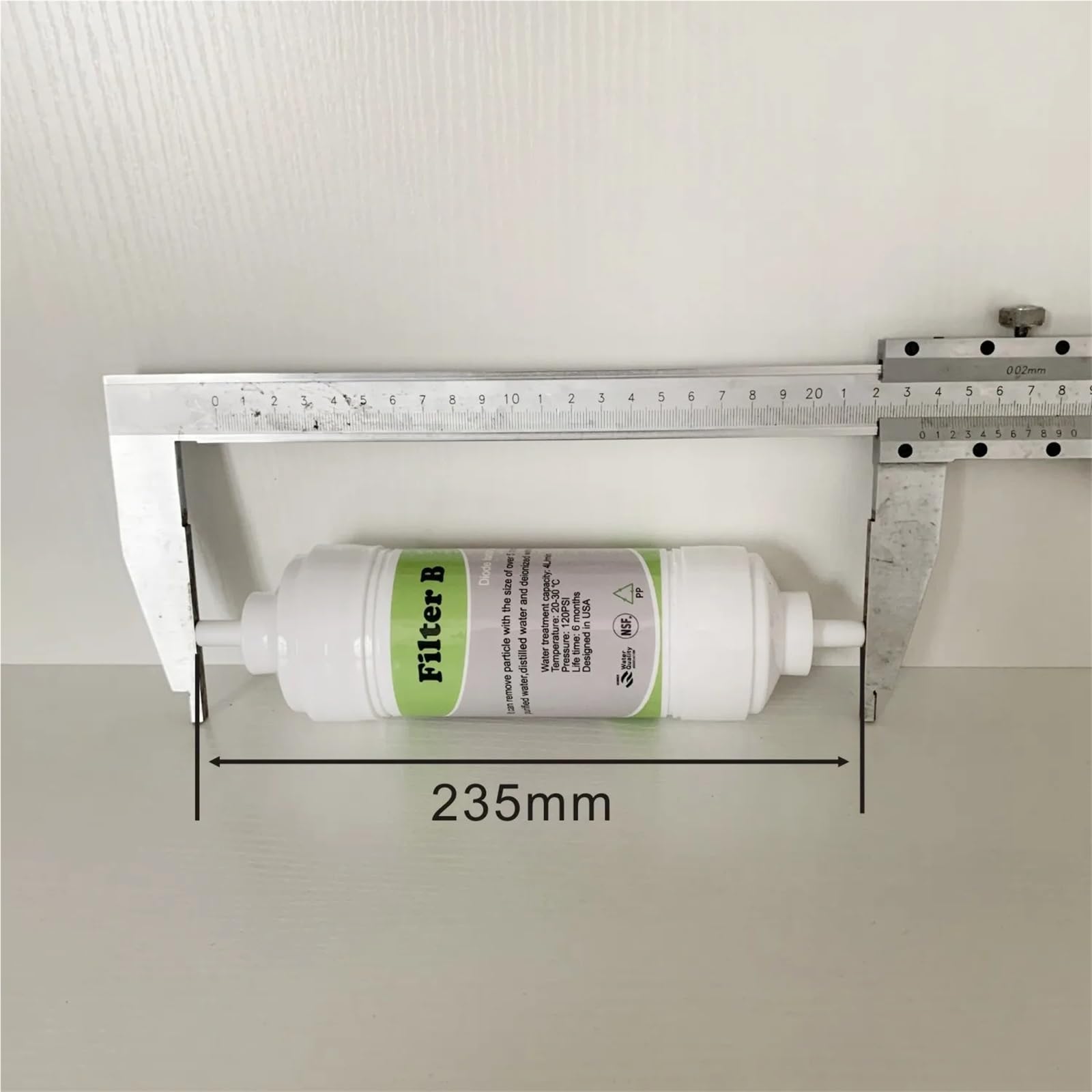 Compatible con láser de diodo, paquete de 2 filtros de agua en línea 3/8 A y B for máquinas de refrigeración de salones de belleza