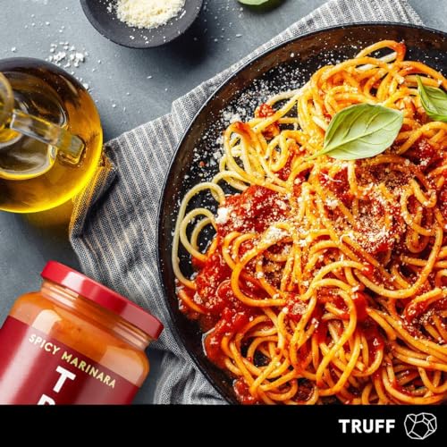 TRUFF Pasta Sauce, Black Truffle Spicy Marinara | Tomato Sauce for Pasta, Pizza, and More | Non-GMO, Vegan, Pack of 2 (Spicy Marinaraa, 2 Count)
