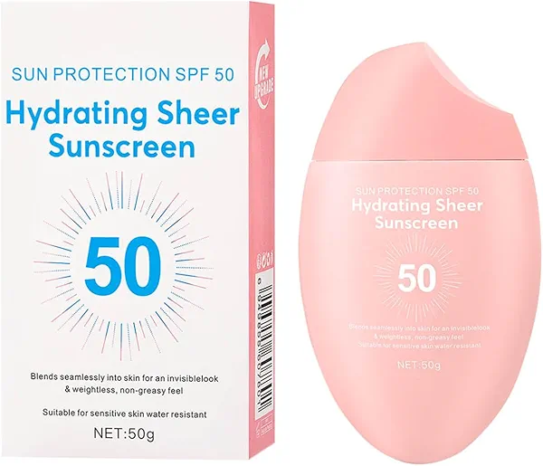 SPF50+ Sunscreen Isolation Intensive UV Sun Block Cream UV Resistant Moisturizing Lightweight Broad Spectrum UVA/UVB Protection