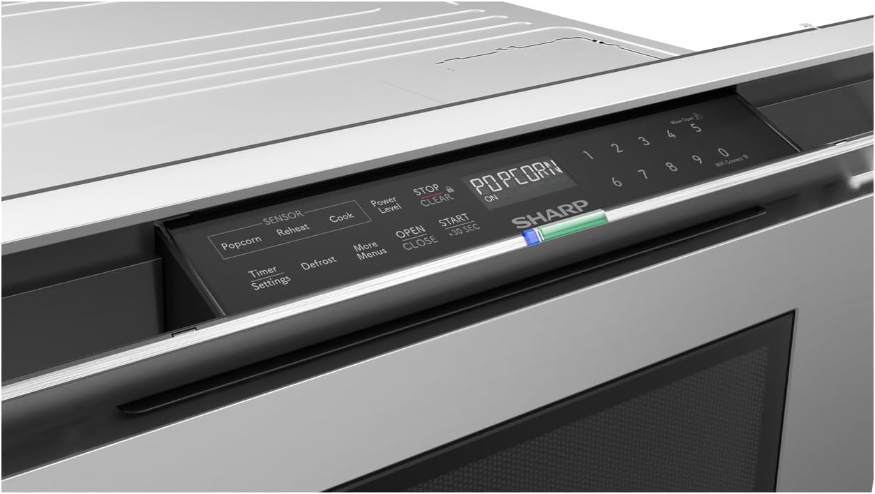 Stainless Steel Smart Microwave Drawer with Alexa Integration
