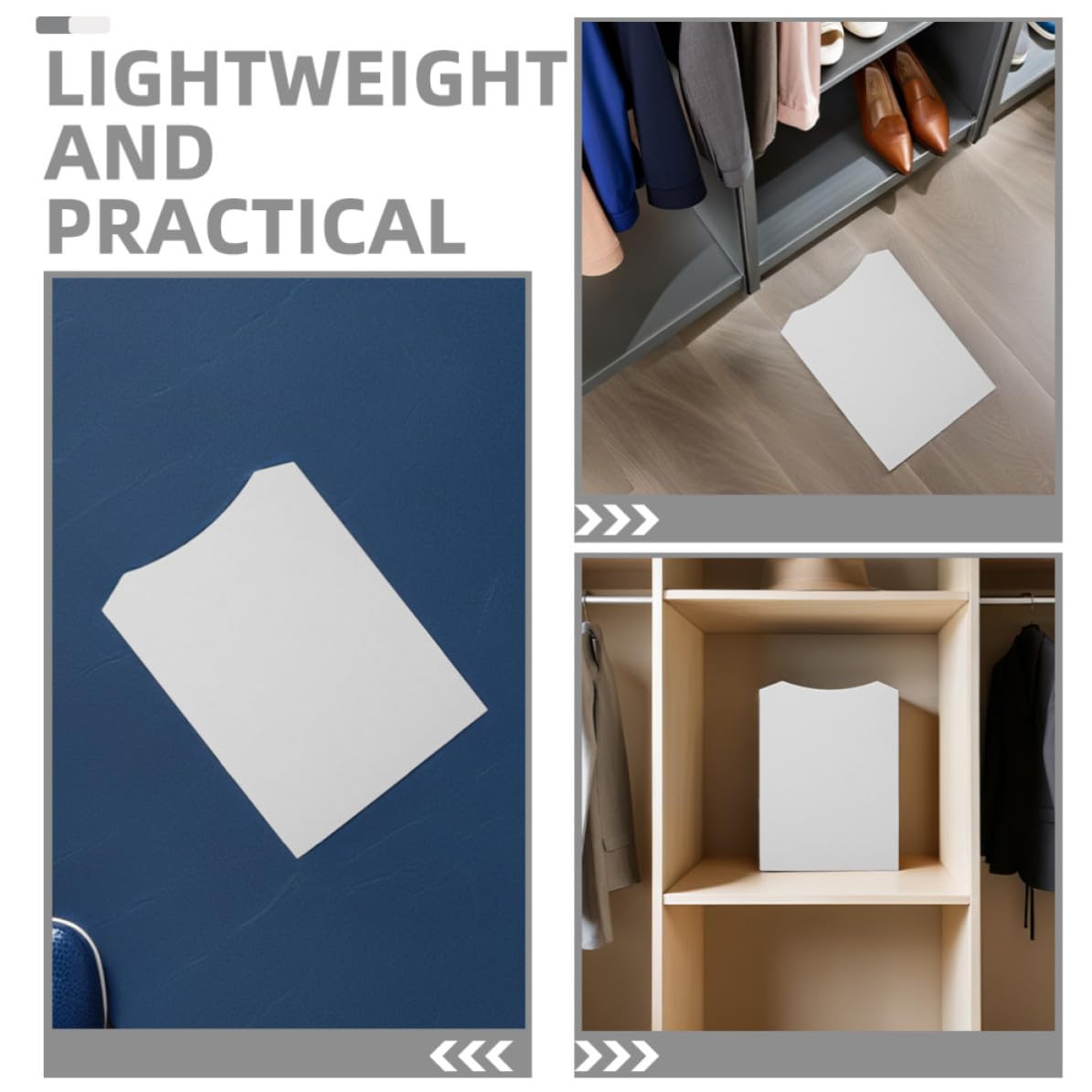 UPKOCH 100 Stück Hemdenaufbewahrungskarton aus Leichtem Papier zur Formstabilität für Verpackung und Aufbewahrung von Kleidung Inklusive T-shirt Ordner 23x31 Cm Weiß
