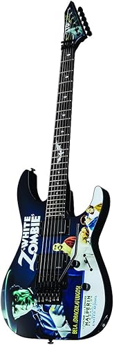 Miniatura 3 de ESP LTD KH-WZ Signature Series Kirk Hammett White Zombie Guitarra eléctrica con estuche