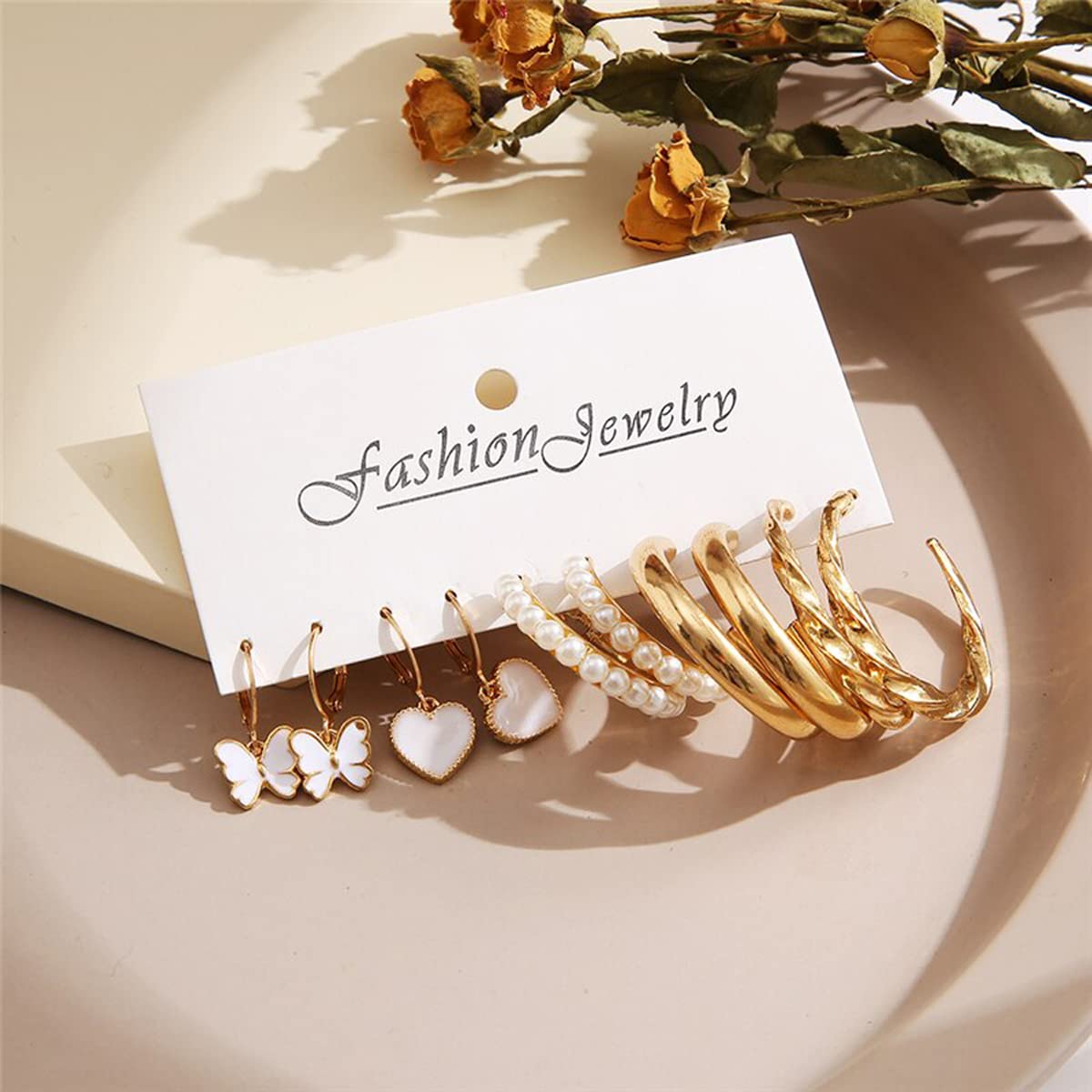 Gold-Plated Drop Earrings JG-PC-ERGC-8666