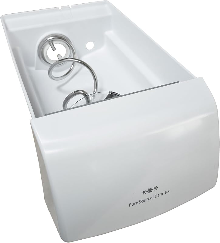 241860804 Refrigerator Ice Bucket Assembly for Frigidaire Ice Maker | Ice Container with Auger Assembly Fits GLHS38EGPB6 LESR26EFE6 PHS39EHSS4 Side-by-Side Fridge Replaces 241561601, 241561603