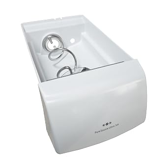 241860804 Refrigerator Ice Bucket Assembly Ice Container Bucket Assembly Compatible with Frigidaire Ice Maker Replacement Part Number 241860804,241561601,241561603 | Ice Container with Auger Assembly Fits GLHS38EGPB6 LESR26EFE6 PHS39EHSS4 Side-by-Side Fridge Replaces 241561601, 241561603