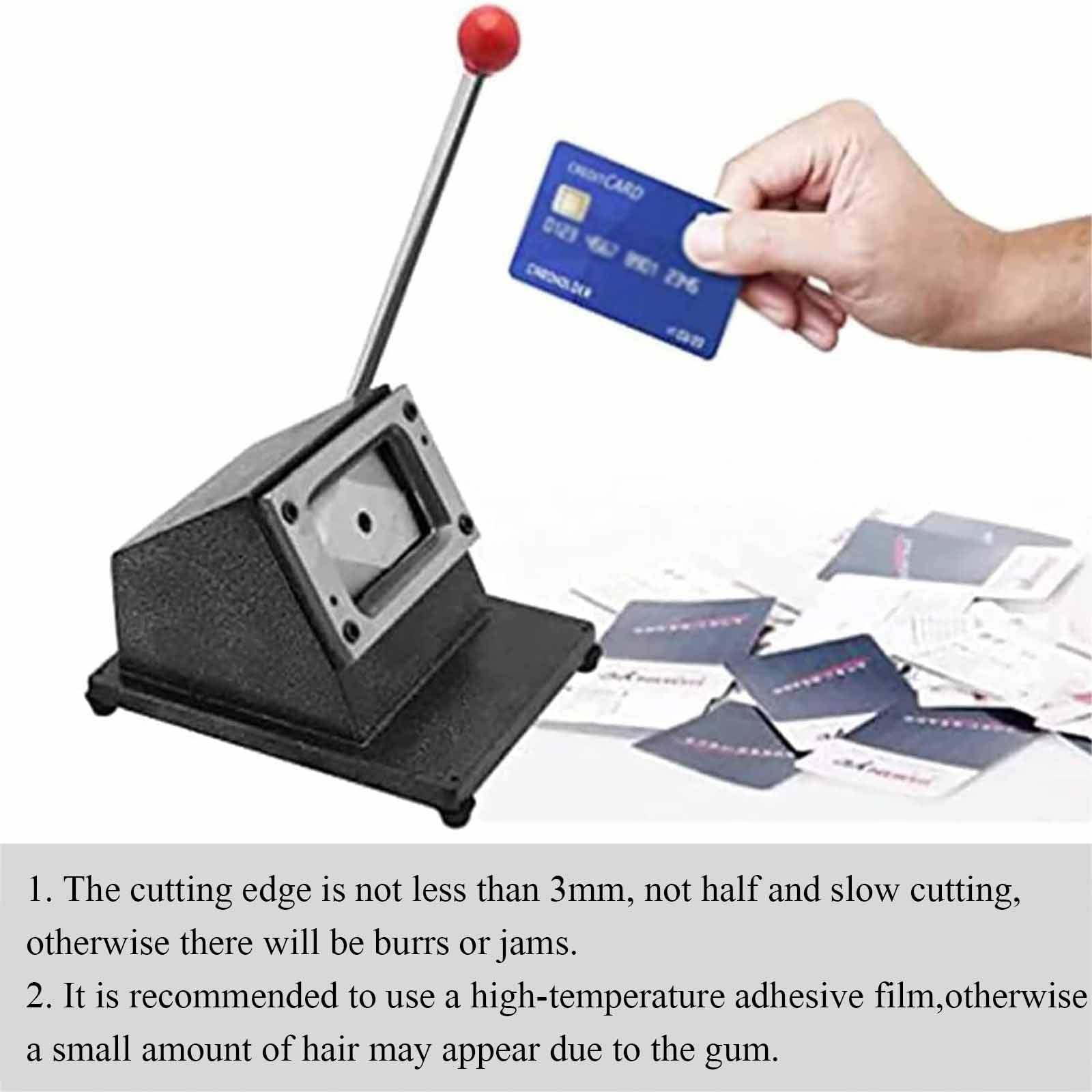 Cortador Manual de Tarjetas de Visita de PVC, Troquelador Metálico, Máquina de Esquina Redonda con Hoja de Acero