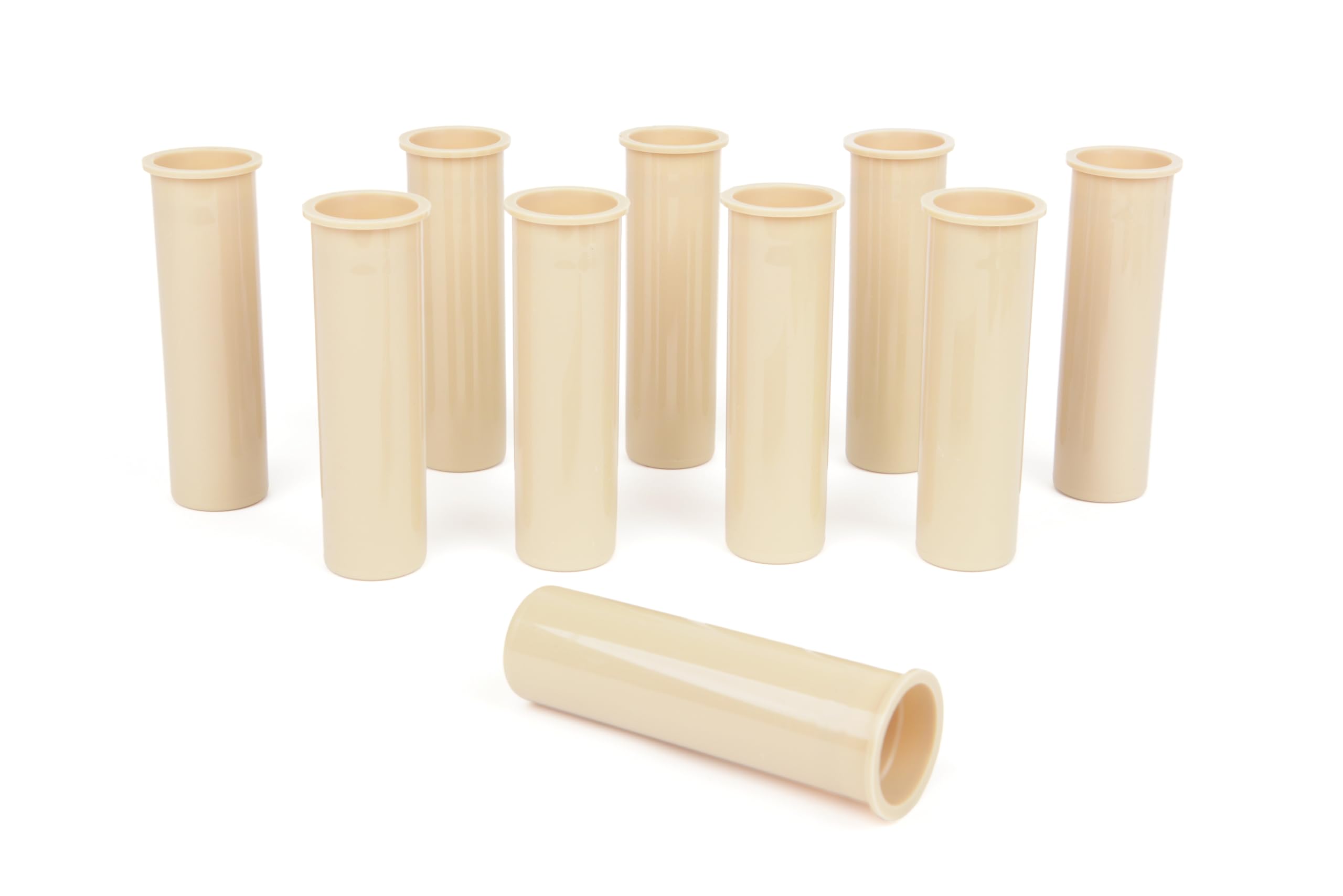 Fundas para valla de piscina, agujero para poste, terraza, patio, tapas de piscina (10 piezas, mangas de color beige)
