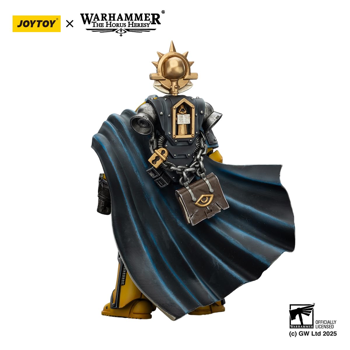 JOYTOY Warhammer 40k figurka 1/18, imperialne pięści, konsul bibliotekarza, z siekierą siłową i pistoletem śrubowym, prezenty kolekcjonerskie, zabawki dla dzieci w wieku 15+ i dorosłych, 12,40 cm