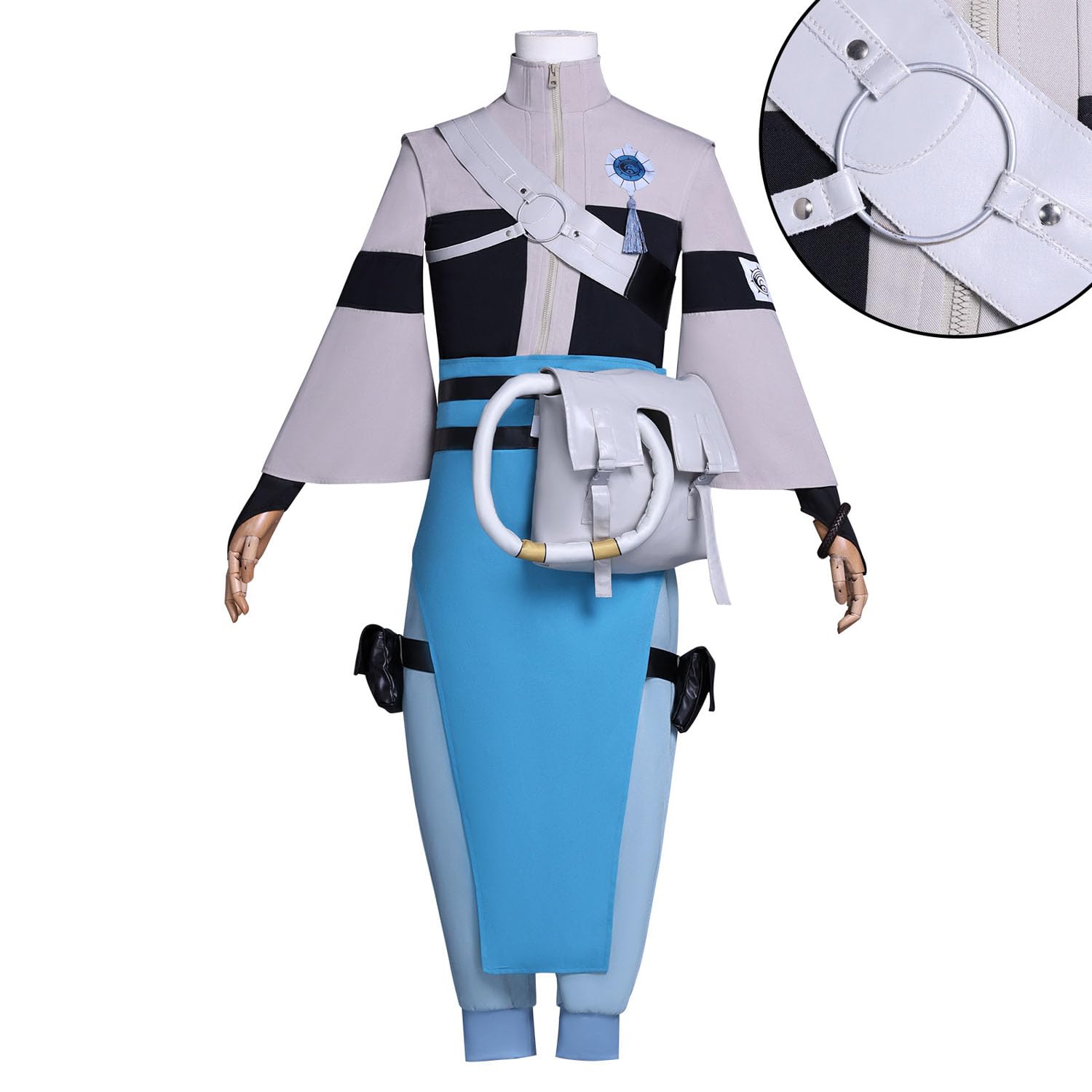 Anime Personaje Zanka Nijiku Disfraz de Cosplay Rudo Shuaburekku Juego de Rol Uniforme Conjunto Completo Halloween Carnaval Fiesta Traje de Vestir con Peluca para Hombres