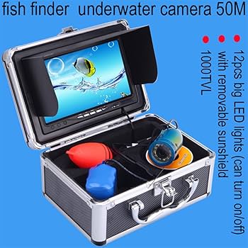 水中釣りカメラ、7インチLCDモニター1000TVL防水魚群探知機カメラ165° Amazon | Lixada 魚群探知機 防水 LCD モニター 魚群探知機 海