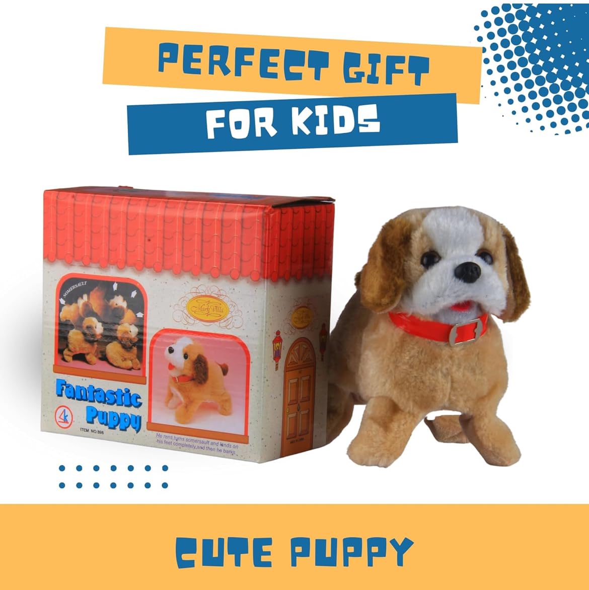 Buy Elegance Fantastic Puppy Interactive Plush Dog Toy, 360 Degree