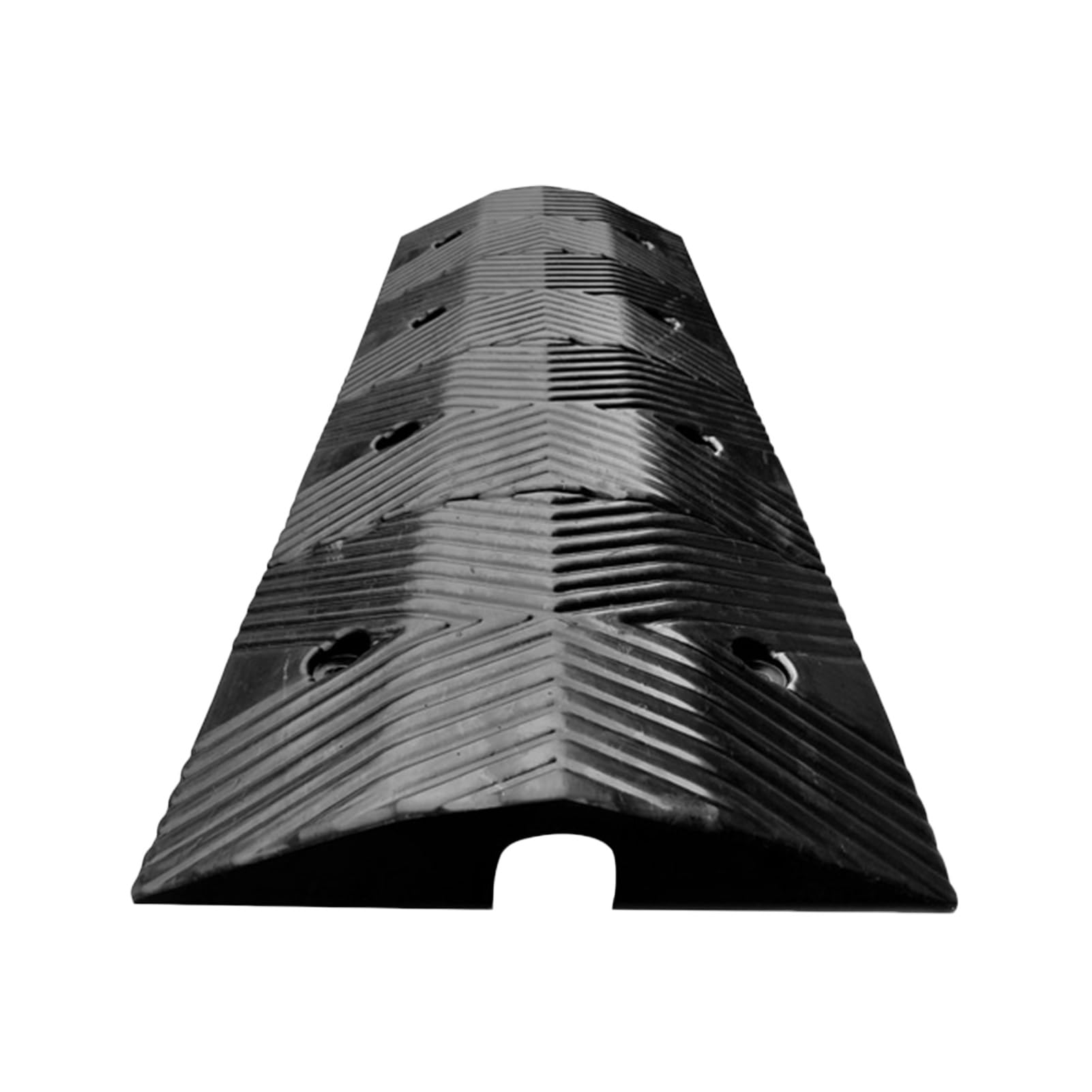 HTTGDGDH Speed Bumps, Deceleration Ramps With Cable Channels, Rubber Road Bumps, Suitable For Roads, Parking Lots And Community Deceleration Pads,