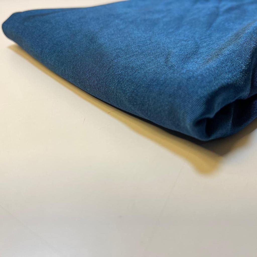 Plain/Printed ITY Spandex Jersey Elastane Stretch Dress Leggings Fabric 58" - 150cm Wide Sold As 1 Meter Pre - Cut Lengths (Teal) - Image 2