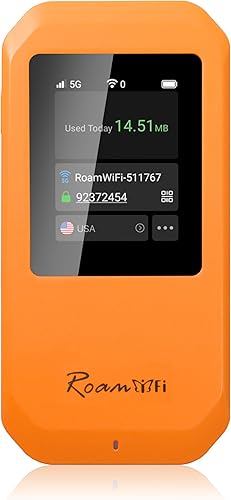 Miniatura 9 de RoamWiFi 4G LTE - Enrutador de punto de acceso móvil en todo el mundo, punto de acceso portátil de alta velocidad con datos de 1 GB de EE. UU., 30