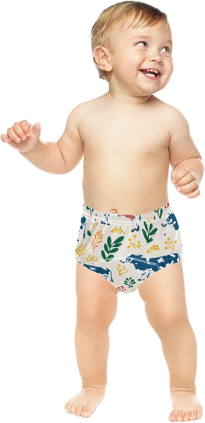 Baby Potty Training Underpants Absorb Water Funny Grass-fed Gat Cream Boxer Briefs Underwear Trainer Underwear for