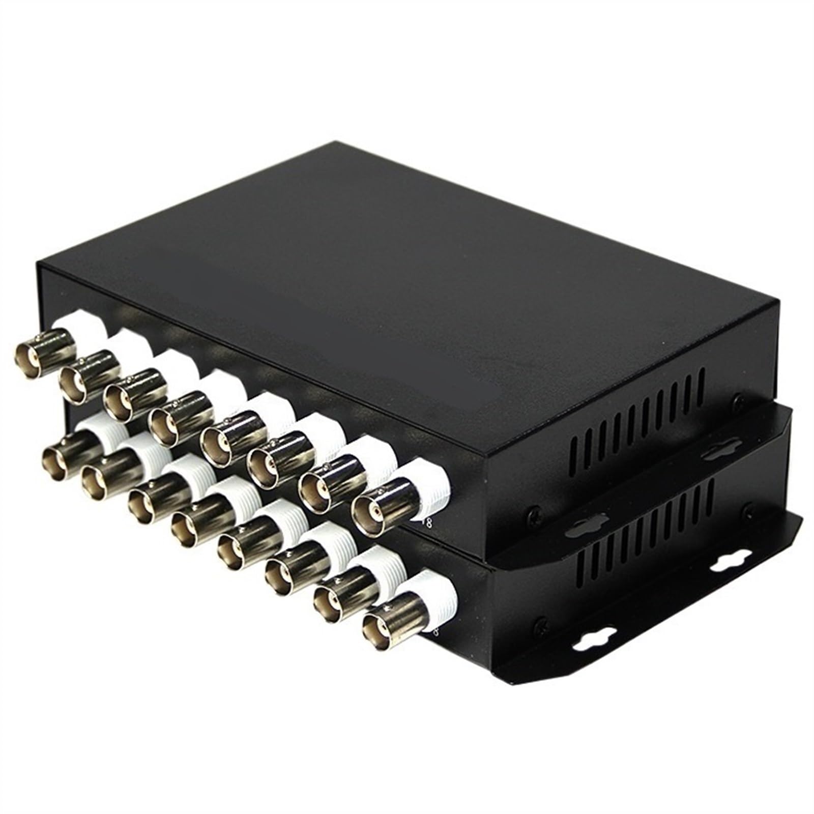 1 Para Światłowodowy Transceiver 8 Kanałów Pure Video Jednomodowy Pojedynczy Włókno 8-kierunkowy Optyczny Transceiver Wideo Konwerter Optyczny 20Km