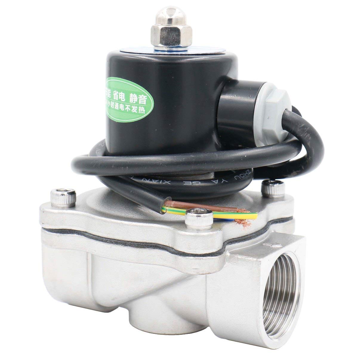 Heschen Elektrisches Magnetventil, 2W-250-25BJ, PT 1'', DC12V, Direkte Aktion Wasser Luft Gas, Normal Geschlossen Ventil Edelstahl 304 Energiesparend
