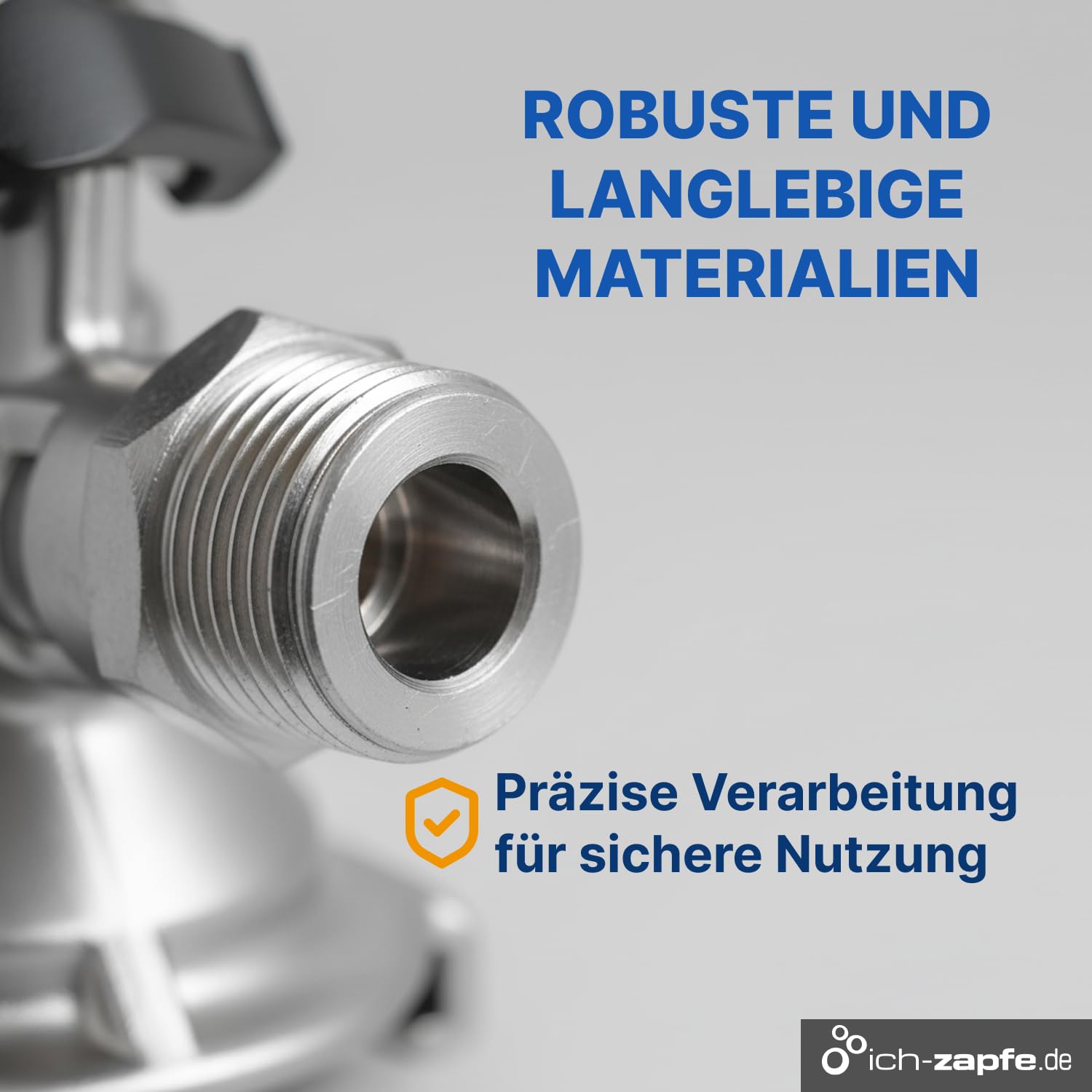 Kombi Zapfkopf für Bierkühler und Zapfanlagen - Kombi Keg Zapfkopf - Professioneller Zapfkopf für Bierfässer - Hochwertiger Kombi Zapfkopf Typ M - Edelstahl Kombi Zapfkopf für Kegs