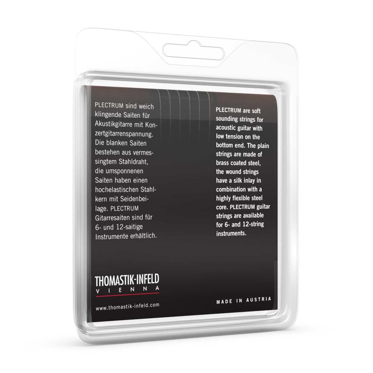 Thomastik-Infeld, Corde per chitarra acustica/folk Plectrum Acoustic Series, Set, AC113 Medium .013-.061 nickel free