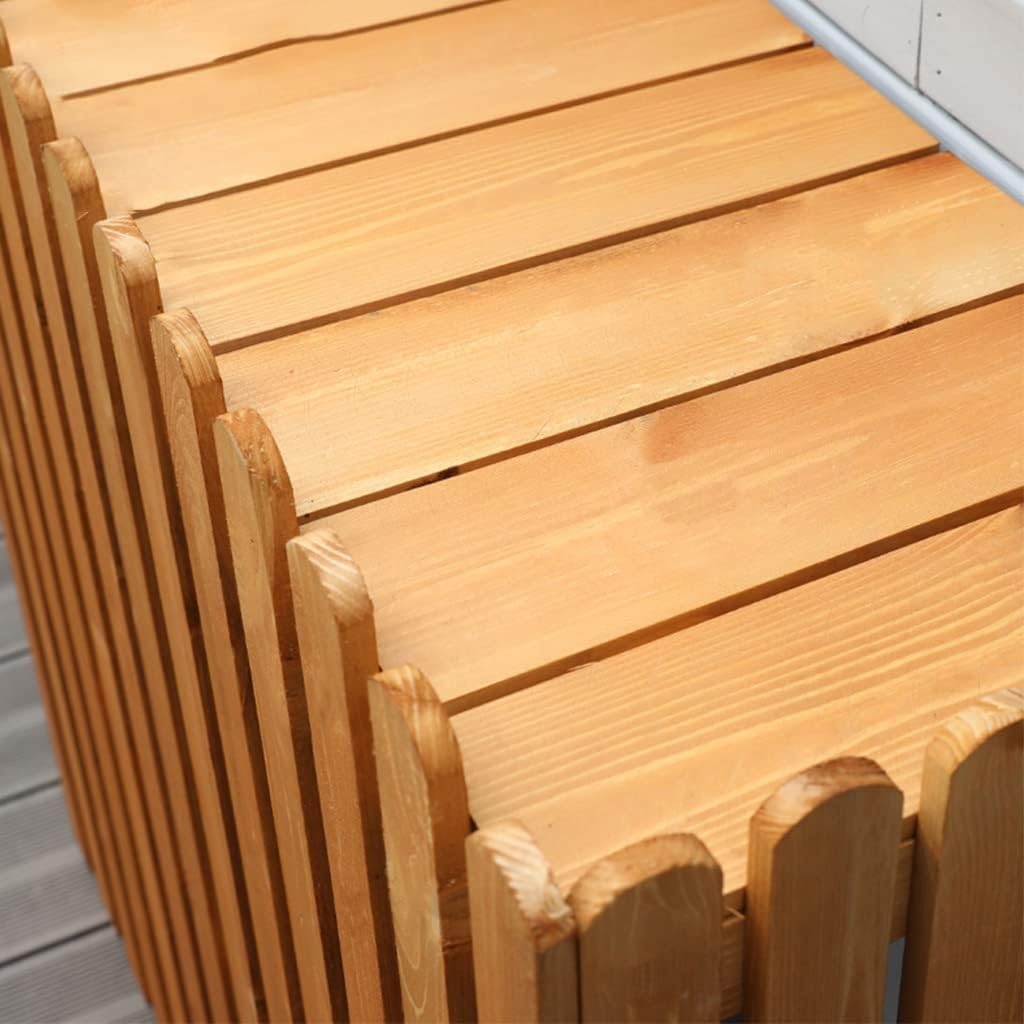 Osłona klimatyzatora zewnętrznego, osłona okienna, ogrodzenie ochronne z roletami, konstrukcja kratki, wodoodporna i pasuje do standardowych rozmiarów (biała, 102 x 41 x 90 cm)