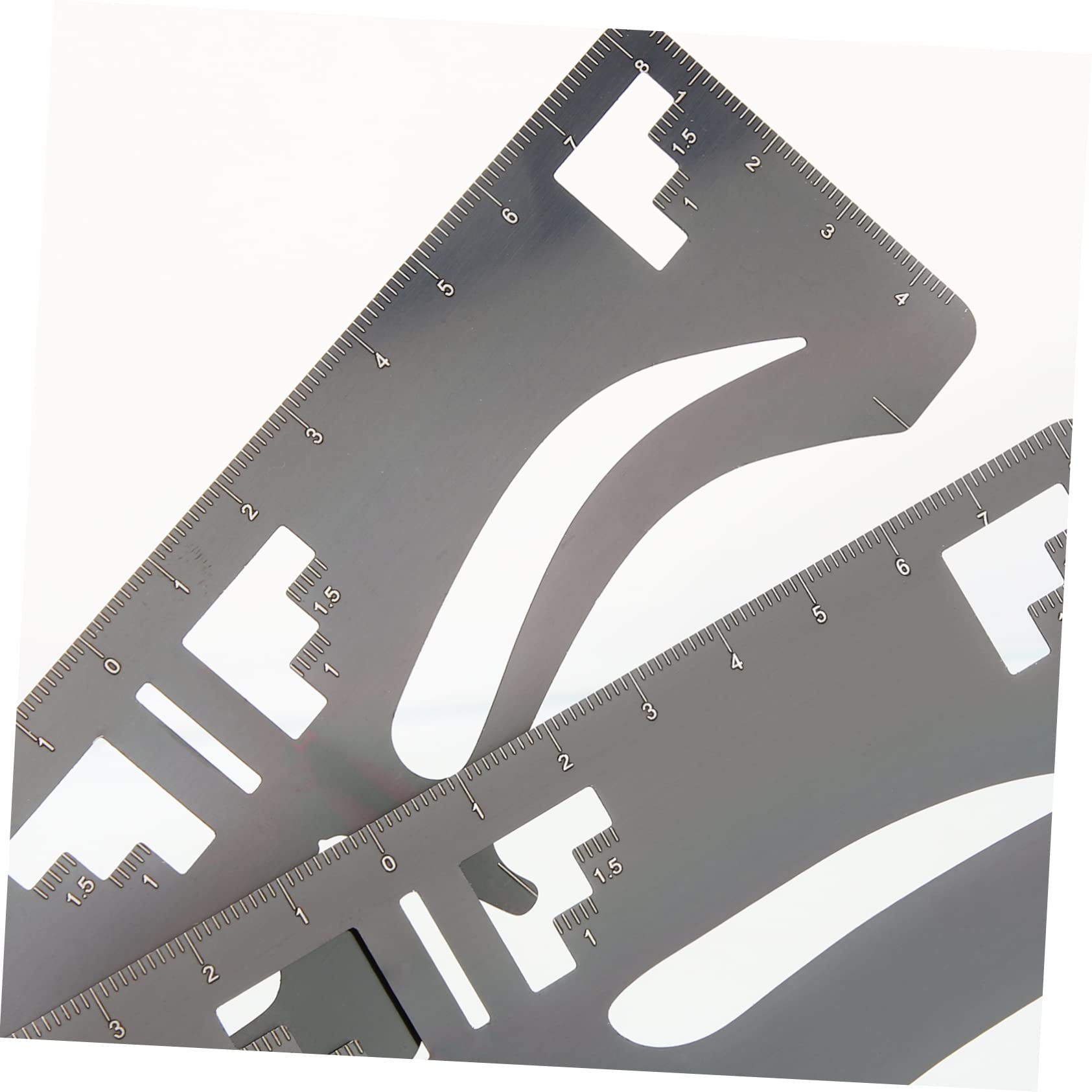 Healeved 6pezzi Righello Sopracciglia Inossidabile Stencil Per Makeup Strumento Mappatura Per Sopracciglia Simmetriche Per e Ragazze