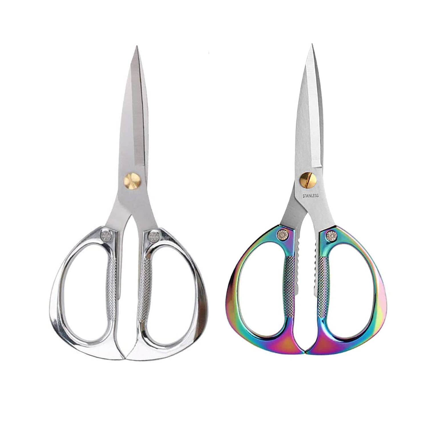 2PC Multi Purpose Kitchen Shears Stainless Steel Kitchen Scissors