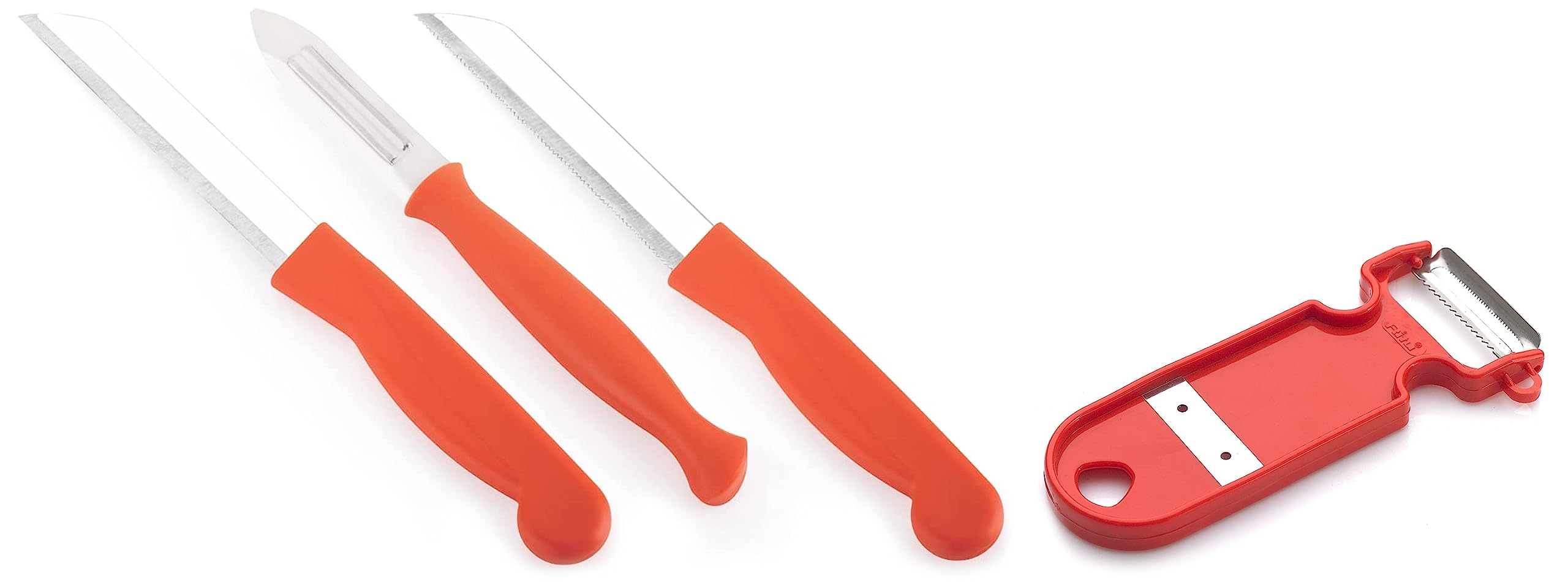 Ritu Movable Peeler, Multicolour & Ritu Kitchen Knife Set of 3, Multicolor, Small (J-284) (B0C99L22GZ) Amazon Price History, Amazon Price Tracker
