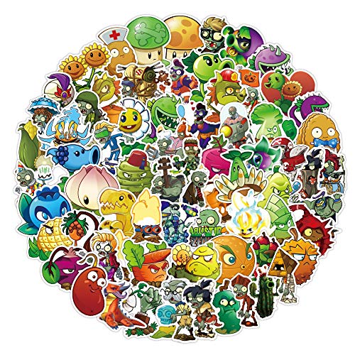 100 pezzi Classic Game Plants vs. Zombies adesivi