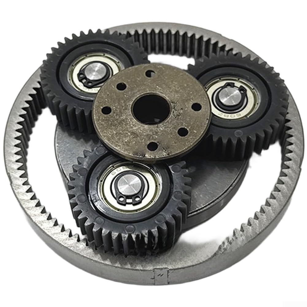 Riduttore planetario per bicicletta elettrica, motore a 37 denti, set completo con 3 ingranaggi planetari in nylon PA66, una frizione, un anello esterno e un ingranaggio solare per una