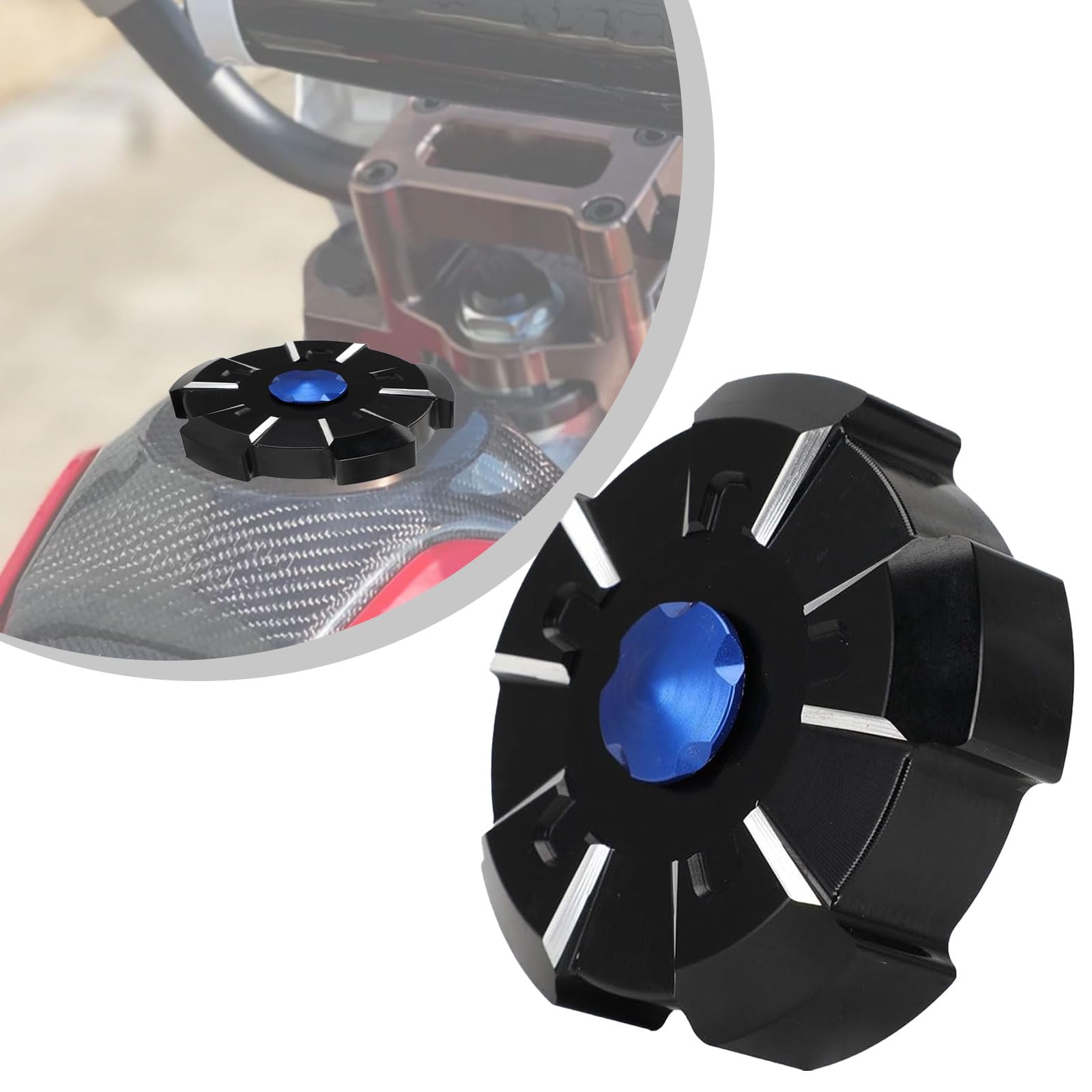 Motorcycle CNC Gas Fuel Tank Cap Cover for YZ85 04-17 YZ125/250 04-17 YZ250F 01-13 YZ450F01-13 YZ125X 2017 YZ250X 16-17 YZ400F 98-99 YZ426F 00-03 WR250F 01-15 WR450F 01-15