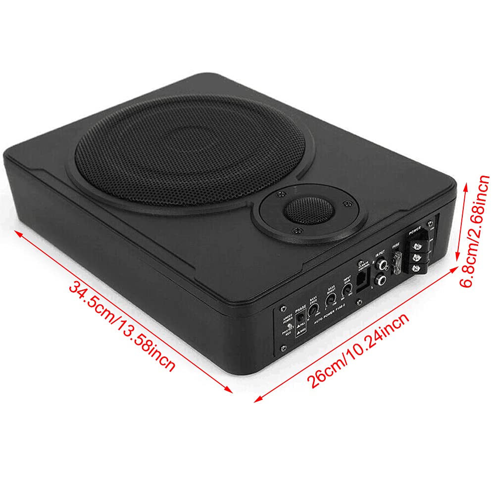 アンプ、サブウーファー Amazon.co.jp: Xuthusman 8インチ 12V 600W 車 アンダーシート