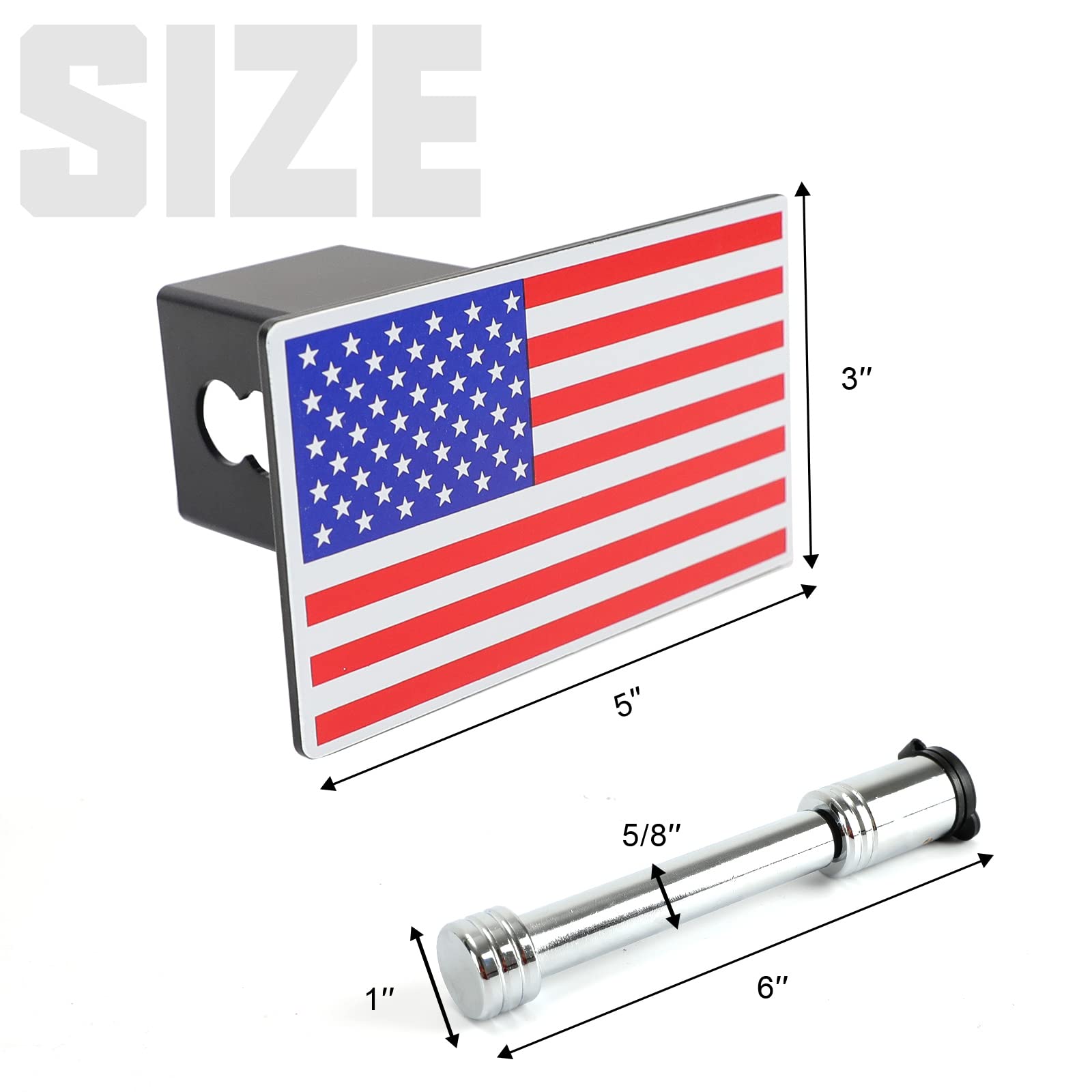 Winunite Trailer Hitch Cover With Locking Pin For 2" Inch Tow - View #10