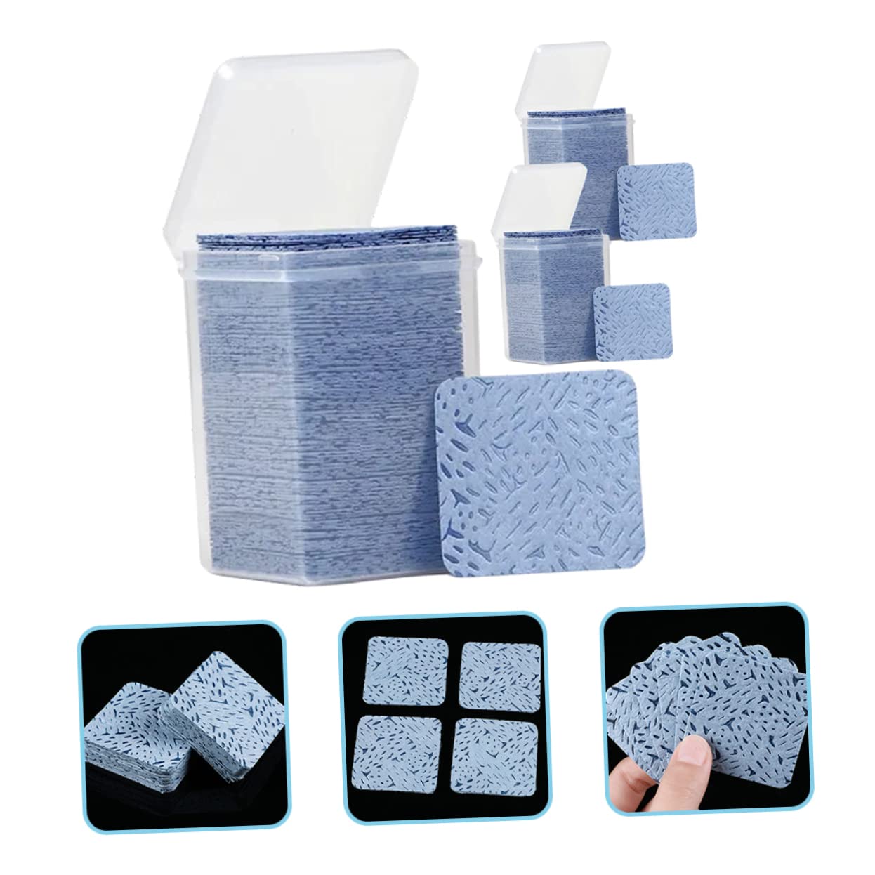 AUTSUPPL Eyelash Glue Cleaning Sheets 600 Pads for Lash Extension Glue Bottle Nail Art Gel Rem