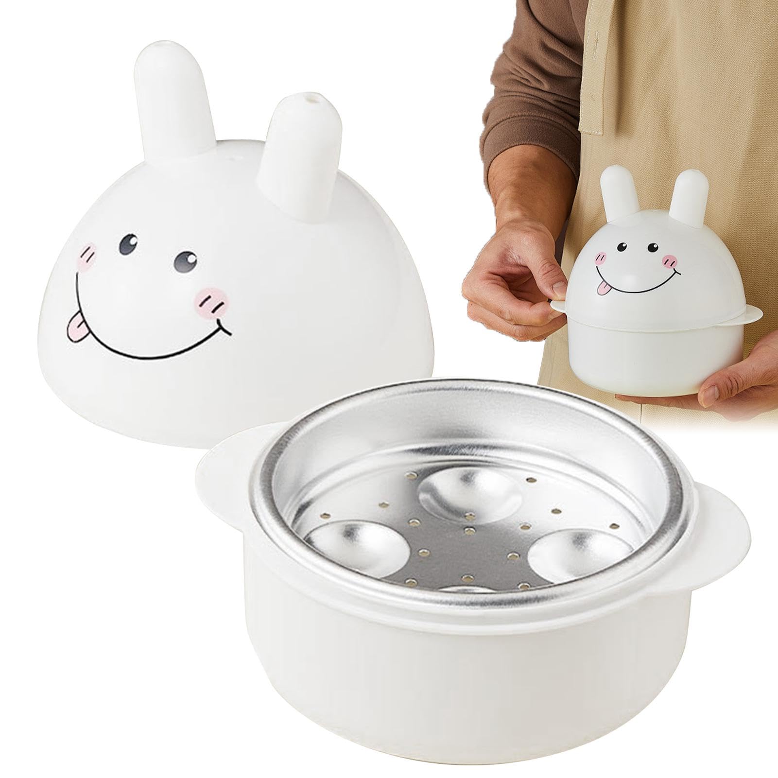 Microwave Egg Cooker - Microwave Egg Pocher | Moe Microwave Egg Cooker | Boiled Egg Maker | Food Grade Boiled Egg Cooker, Egg Cooking Pods