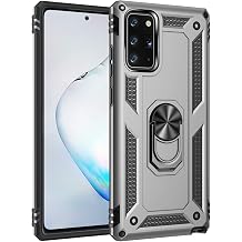 Military Grade Drop Impact for Samsung Galaxy Note 20 Case Note 20 5G Case 360 Metal Rotating Ring Kickstand Holder Armor Heavy Duty Shockproof Case for Galaxy Note 20 5G Phone Case Sliver