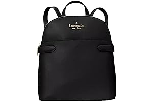 Graceful Staci Dome Saffiano Leather Designer Backpack Purse