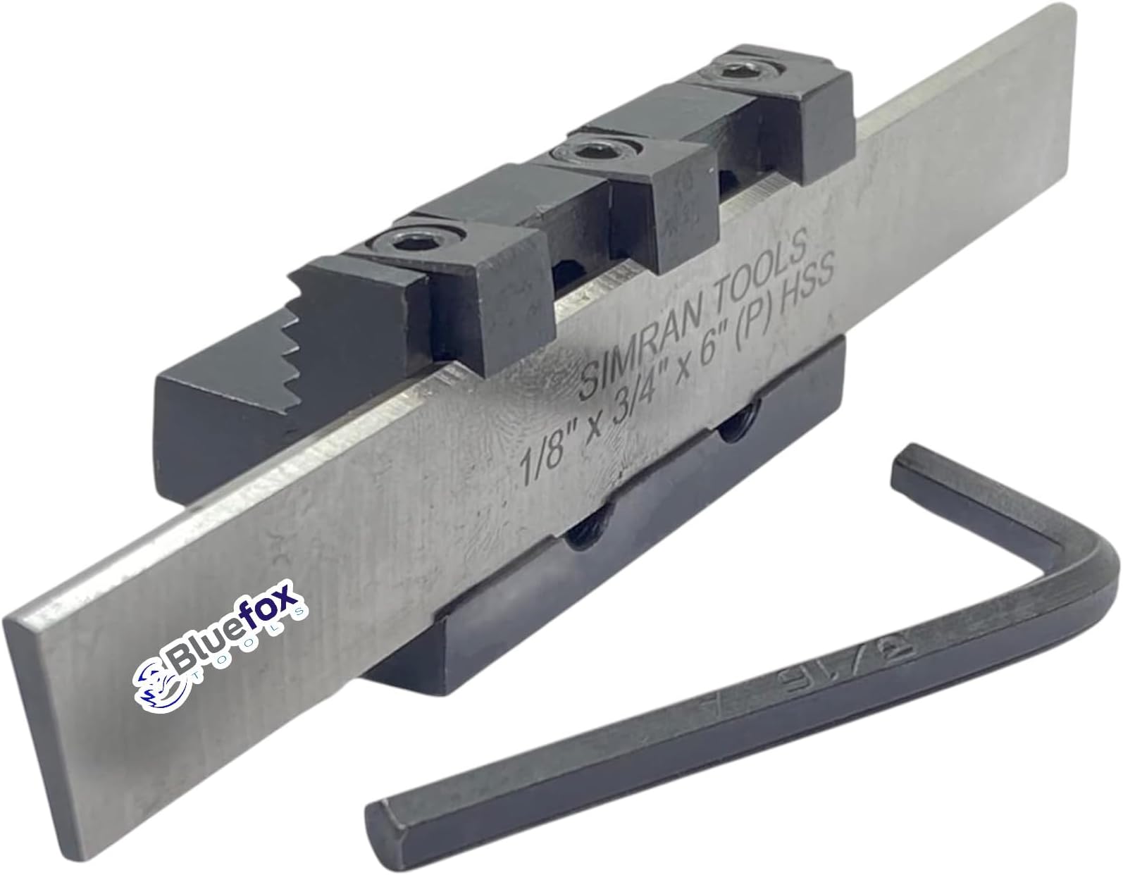 Lathe Adjustable Type Parting Cut Off Tool Holder 10mm Shank With 1/2" HSS Blade