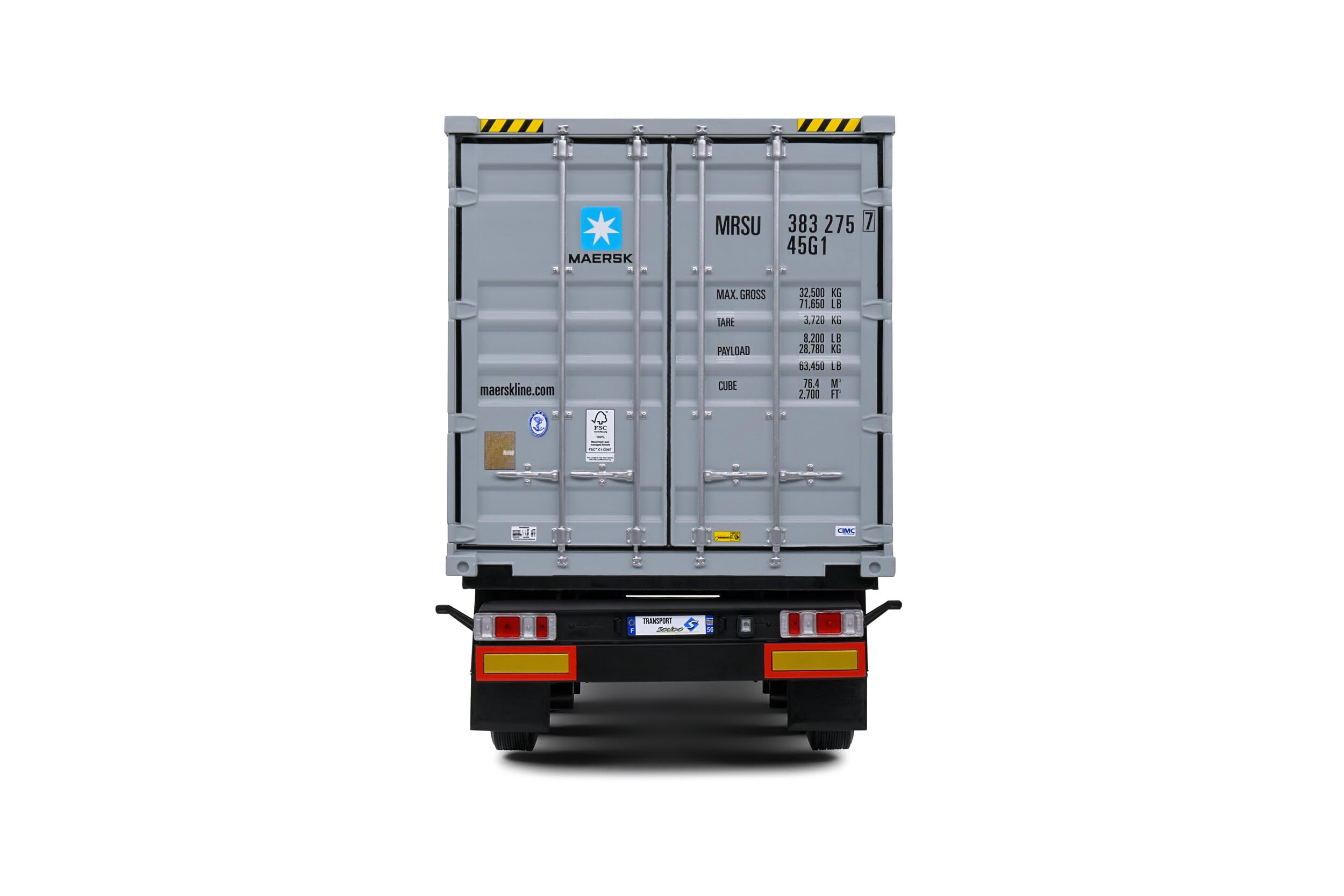 Amazon | ソリド 1/24 コンテナ トレーラー マースク SOLIDO Container