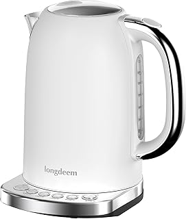 Electric Tea Kettle for boiling water with Temperature Control, 5 Presets and Keep Warm Function for Coffee/Tea Brewing, S...