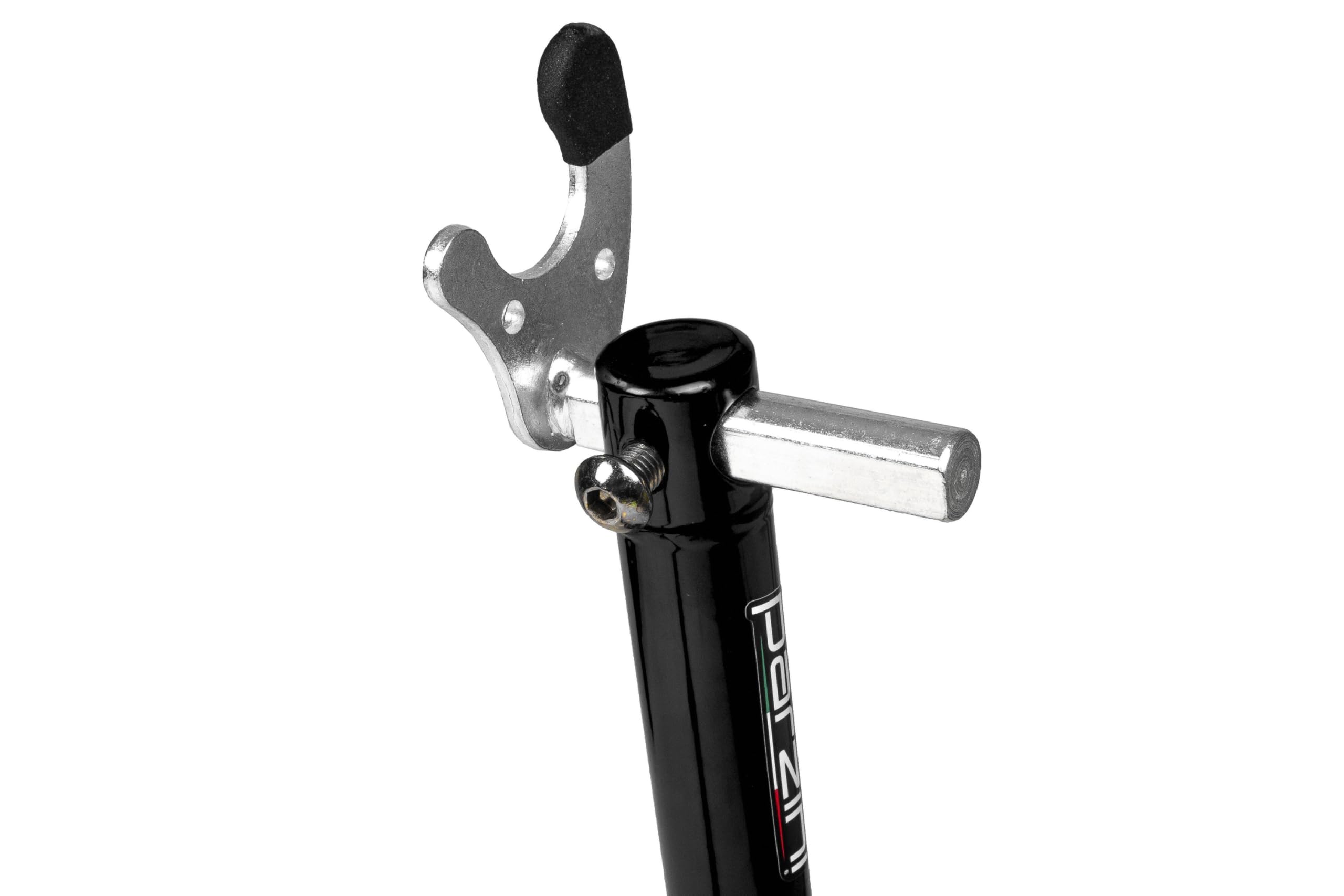 Motorstandaard/montagestandaard Parzini Strada achter/achterwiel, V-vormige adapter, rood, rubberen universele motorfiets