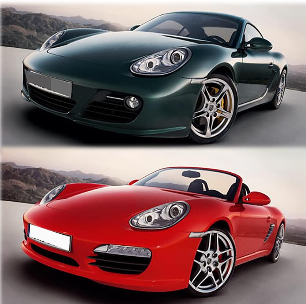 カラフルセット 3個 ポルシェ 987 ケイマン ボクスター フォグランプ