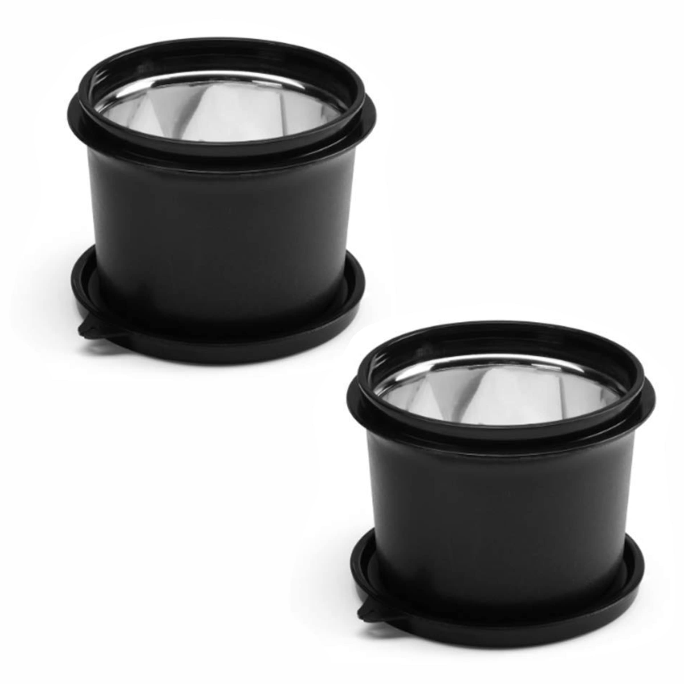 oliveware Benny Microwave Containers with BPA Free Airtight Lid, Stainless Steel Container, Leak Proof, Home & Office Use, Set of 2 (600ml) - Black (B08X2XZ3ZK) Amazon Price History, Amazon Price Tracker