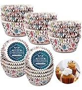 Cupcake Cases,Liwein 500pcs Cupcake Baking Cases Muffin Cases Paper Wrappers for Christmas Festiv...