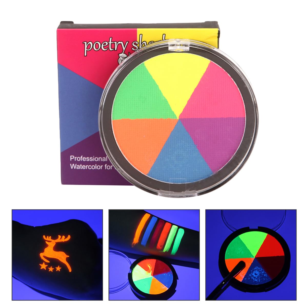 Homoyoyo Premium Water Soluble Face Body Paint Pigment Color Halloween Face Paint for Parties Festivals and Role Playing Safe Materials for Easy Application and Fun Creativity